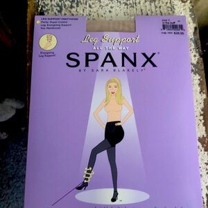 Spanx By Sara Blakely Leg Support Pantyhose All the Way NWT In The Buff SZ C